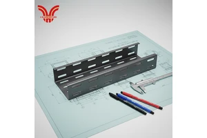 HUAPENG Industrial Perforated Cable Tray Fire Prevention Treatment Ventilation Cable Carbon Steel Slotted Cable Tray