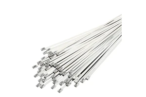 Stainless Steel Self-Locking Cable Ties 4.6MM*350MM-304 Uncoated 100/bag 0.18*13.8inch