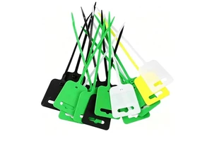 Various Colors Wholesale Cheap Price 4.8*200mm Self Locking Nylon 66 Cable Ties With Labels Ideal For Marking Industrial Items