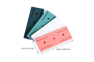 12pcs Wall Mounts Adhesive Socket Fixers Punch Free Plug-in Socket Fixing Holders for Home Office