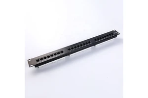 Cat5e UTP Unshielded 24 Port 1U 19 Inch Rack Mount RJ45 Patch Panel