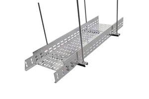 HUAPENG Carbon Steel Material Powder-Coated Finish Heat Dissipation Ventilation Perforated Cable Tray