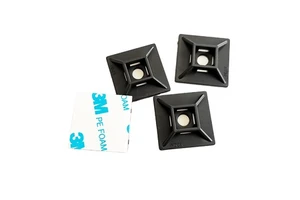 Factory Supply Self Adhesive Tie Mounts 28*28 Plastic Tie Mount HS-102 Nylon Cable Tie Fixing Seat ND28