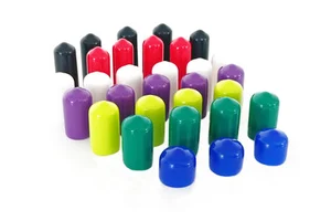Soft Pvc Thread Protector Plastic Rubber Dust Terminal Cap Dipped Plastic Pvc Cable End Cap