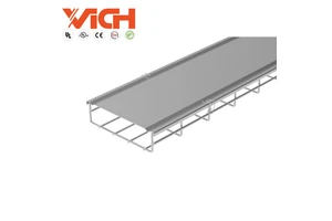 Self-Locking Cover and End Cap for Wire Mesh Cable Tray, Dustproof, Fire-Resistant, High-Quality Protective Lid for Cable Tray