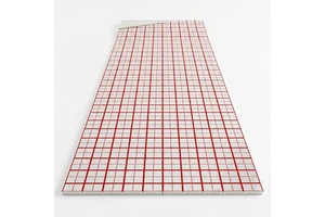 BOPP+AL+PE Self-adhesive Aluminum Grid Foil Vapour Barrier Membrane For XPS /EPS Board