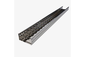 Galvanized Slotted Cable Tray with Corrugated Bottom - Anti-Dust for Electronic Factory Clean Room Wiring