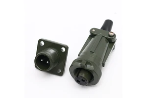 MS Series Right Angle Cable Plug Connectors 2 Pin Electrical Connector