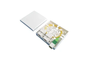 GPMB-F 86 type OEM Outlet 3 ports Optic Fiber Face Plate anti-UV Fiber Patch Panel Roset 1 core