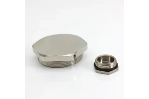 Blind Hole Cover Nickel Plated Brass Stop Socket for Cable Gland Hexagonal Screw Cover End Cap