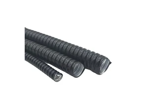 Square Lock Waterproof Liquid Tight PVC Coated Galvanized Steel Cable Corrugated Flexible Conduit Fittings Conduits Accessories