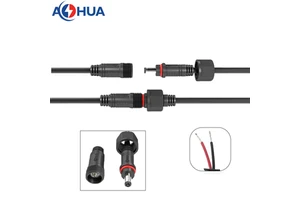 DC Cable Connector 2 Pin Electrical Connector Waterproof Type IP65 18AWG 20AWG 22AWG 24AWG Wire Connector
