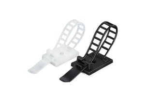 HOOYU Tie Bases Mount Wire Organizer Clip Self Adhesive Line Fixing Cable Clamps Suction Positioning Sucker Cable Tie Holder