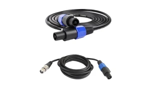 Speakon Male to Speakon Male Cable XLR Female Speaker Cable Audio Jack Loudspeaker Speaker Amplifier Audio Connector