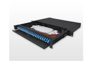 FTTH ODF 19 inch 1U 12 24 36 48 port sc fiber wall mount patch panel