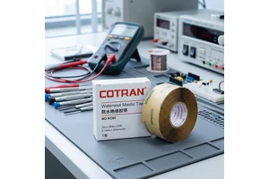 NO.KC80 1m Watersea COTRAN Mastic Tape High Voltage 1kV Butyl Rubber Waterproof Black Electrical Insulation 1.16Mpa