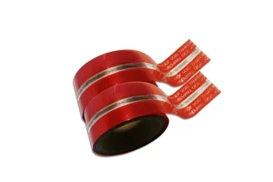Tamper Evident Double Sided Hot Melt Adhesive Die Cut PET Sealing Tape For Carton And Security Bag Sealing (50m Thickness)