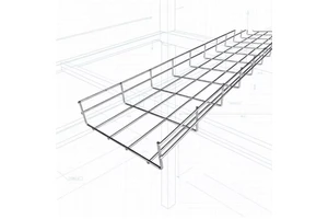 Heavy-duty Hot-Dip Galvanized Wire Mesh Cable Tray for Cable Laying Side Height 100mm Diameter 5mm/6mm