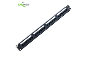 19 Inch 24 Port Fiber Optic Distribution Frame Cat5e Utp Network Patch Panel