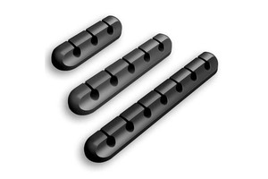 Silicone Desk Clip Set Multipurpose Data Tie Management Holder Cord Organizer Cable Clips
