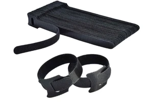 Reusable 12mm Nylon Cable Ties Hook and Loop Strap with 200mm Length Customize Made in Guangdong