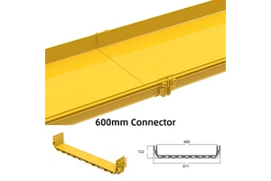 Connector of 600mm Fiber Cable Tray Straight Line Connection Accessory