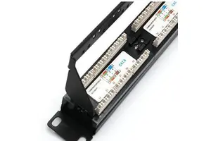 FTP STP Cat5e CAT6 19" 24 Port RJ45 DUAL IDC Patch Panel