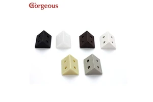 Gorgeous Plastic Corner Bracket Support Connector Flat Corner Brackets Self Adhesive Cabinet Connector Corner Joint Bracket
