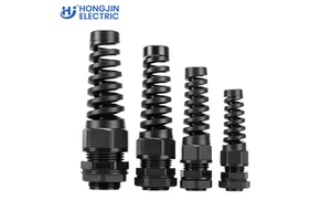 High Quality IP69 Low Voltage Cable Glands Anti-Bending Cable Head PA6 Nylon Material NPT/G Thread Customizable 4-10mm Cable
