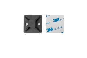 WANDU HS-101 Cable Tie Mount 21*21MM Self-Adhesive Pad 100pcs/bag Black Cable Tie Adhesive Mount 100pcs/bag