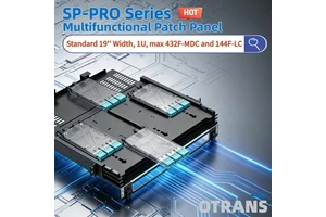 Factory Price 19 Inch 1U Rack Mount Fiber Optic Patch Panel 432 Cores MPO To MDC Pre Terminated