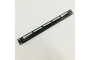 19 Inch 1U 25 Port Cat3 RJ11 Patch Panel 25Ports RJ11 Voice Patch Panel With 8P4C Telephone Keystone Jack