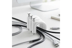 Hot Selling 9mm R-Type Cable Clips Steel Nail Plastic Ladder Wall Wire Rope Fastener 2.5*22 Cable Management Tool