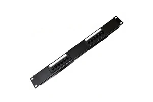 Patch Panel 12 Port 19 Inch Rack Mount UTP Unshielded Cat6 /Cat5e Network for Data Center Server Rack Cable Management 1U Height