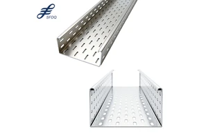 China Factory Perforated Cable Tray Stainless Steel 304 100-400mm For Commercial Building Electrical Cable Construction