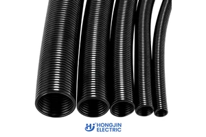 Weatherproof PP Flexible Conduit Custom Length Bendable Electrical Tubing Flame Resistant for 94-V0 IP68 for Outdoor Cable