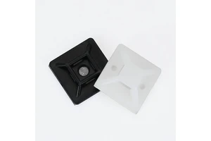 20x20mm Sticky Black Self Adhesive Nylon Plastic Zip Cable Wall Tie Bracket Wall Anchor Clip Clamp Mount KAI SHENG HC