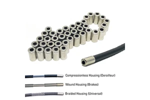 Aluminum Alloy Ferrule Bicycle Cable Housing Ferrules 4mm/5mm Outer Cable Housing Bike End Caps