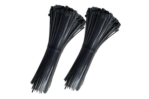 For TST-150M Black PA66 Self-Locking Nylon Cable Ties for Type21 Certified Custom Logo 150mm Length 8.2kg Tensile Strength