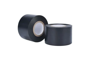 Black PVC Duct Pipe Wrapping Custom Waterproof 48mm*25Y Strong Adhesive Rubber Vinyl Protection Repair Silver 2" Joint Grey Tape