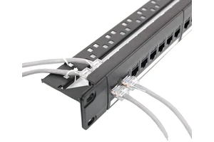 19-Inch 1U Rack Mount CAT6/CAT5E/CAT6A UTP Rj45 Telecom Parts Patch Panel 24 Port/48 Port CAT6/CAT5E/CAT6A Patch Panel