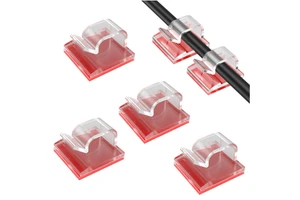 Multi-Purpose Transparent Adhesive Cable Clips Cable Wire Management Cable Organizer Cord Holder