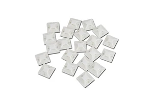 Nylon Cable Tie and Adhesive Tape Mount Cable Holder Fixture Secure Telecom Parts for Cable Management