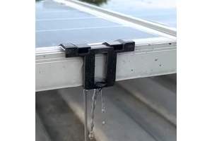 Solar Panel Plastic Water Diversion Clips Wholesale PV Module Drainage Clips Heyuexin Brand Model Hyx042 Custom Sizes Logo