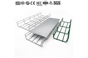 Industrial Grade Wire Mesh Cable Tray Galvanized Cable Basket Tray for Power Cable Support System