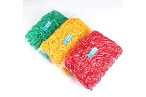V-25 Cable Lugs Terminal Insulating Material Soft Protective Sleeve 100PCS/BAG PVC Vinyl Rubber Wire End Caps