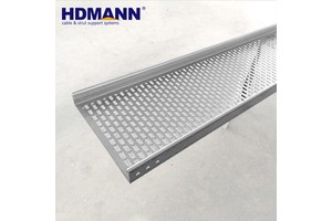300mm 500mm Galvanized Steel Cable Tray / Hanging Cable Tray