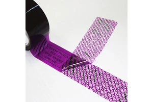 Waterproof Anti-Theft Security Void Tamper Evident Box Seal Adhesive Tape PET Material Acrylic Adhesive Antistatic Single Sided