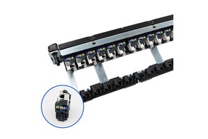 19 Inch Removable Module Patch Panel with 24 Cat6 Ports Network Distribution Frame Telecom Parts