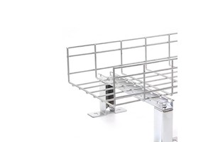 Galvanized Wire Mesh Open Type Cable Tray for Data Center Base Station Network Cabling Bridge System-Durable Corrosion Resistant